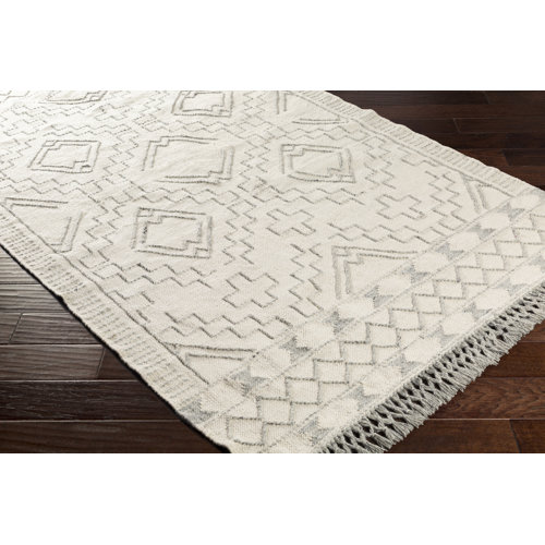 Justina Handmade Cream/Gray Rug & Reviews AllModern